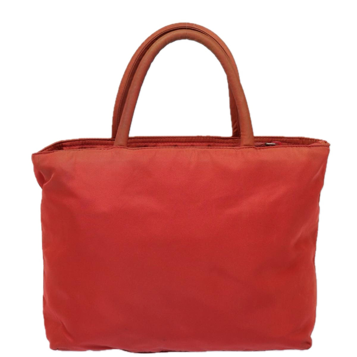 PRADA Nylon Hand Bag Red Auth