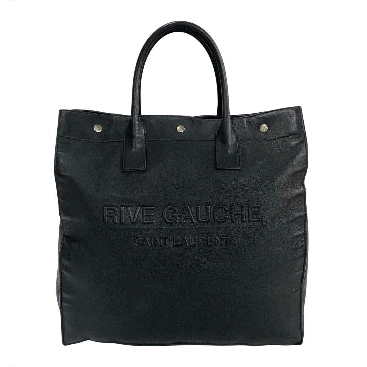 YVES SAINT LAURENT Tote Bag leather black Rive Gauche Women