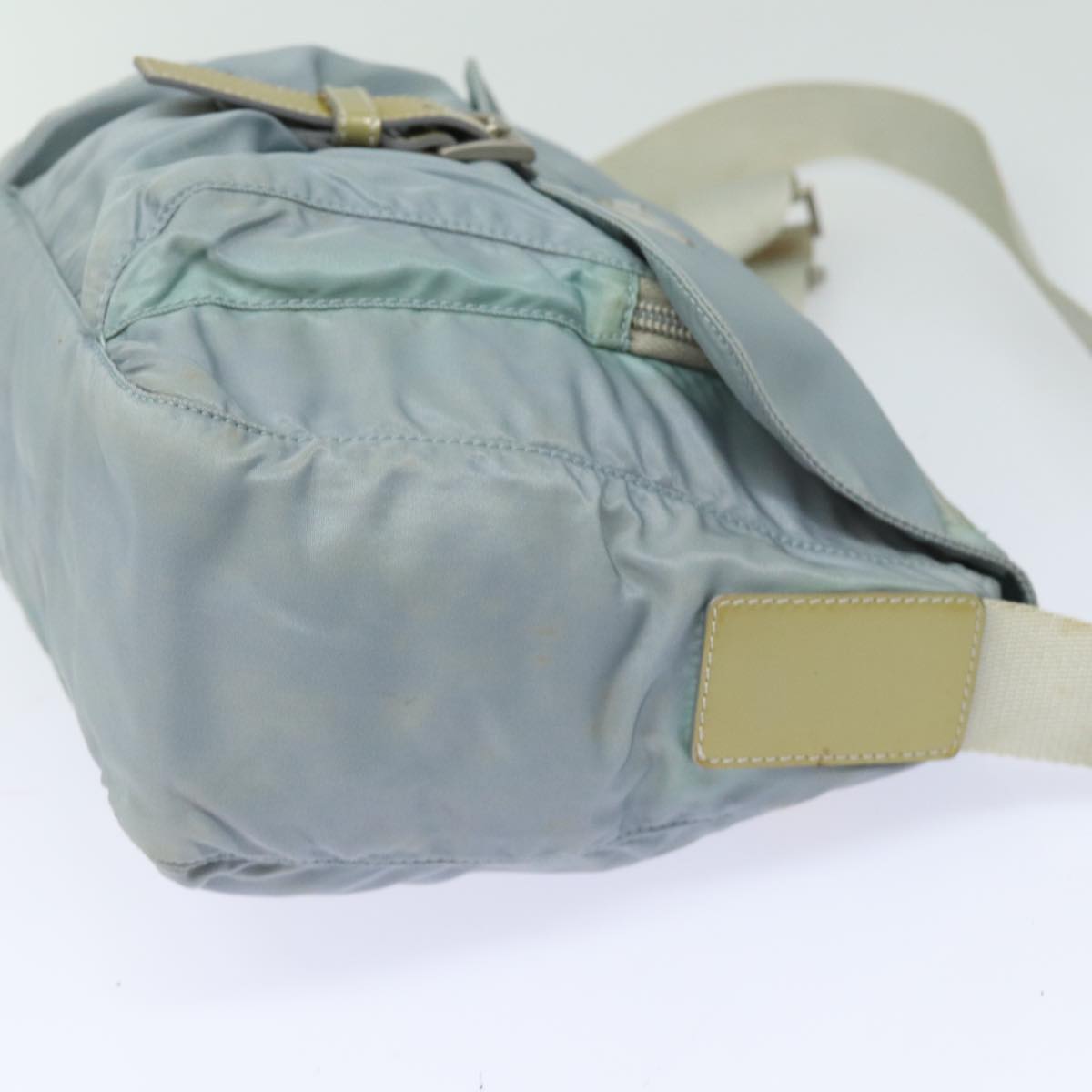 PRADA Shoulder Bag Nylon Light Blue Auth