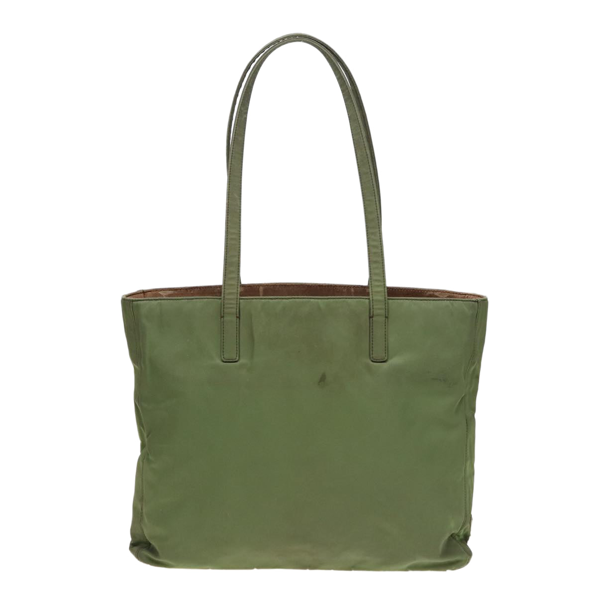 PRADA Tote Bag Nylon Khaki Auth