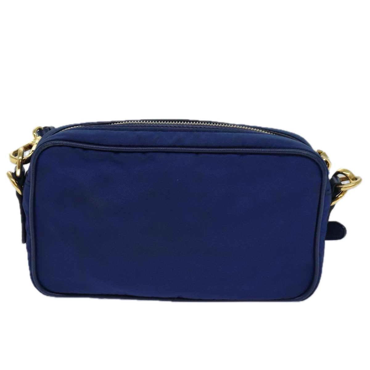 PRADA Shoulder Bag Nylon Blue Auth