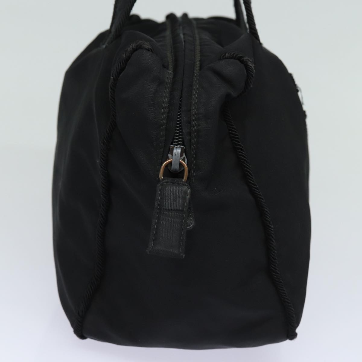 PRADA Hand Bag Nylon Black Auth