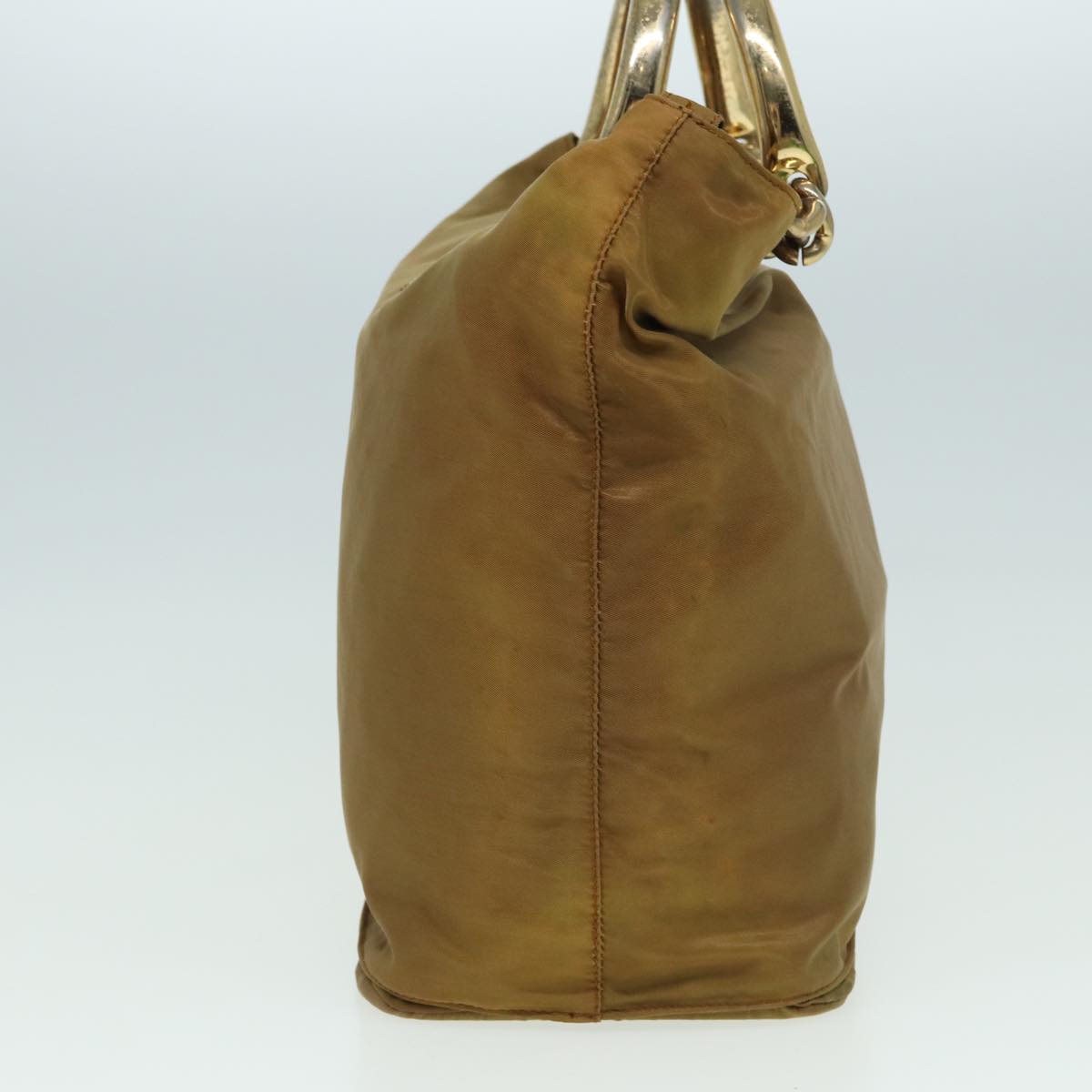 PRADA Shoulder Bag Nylon Brown Auth