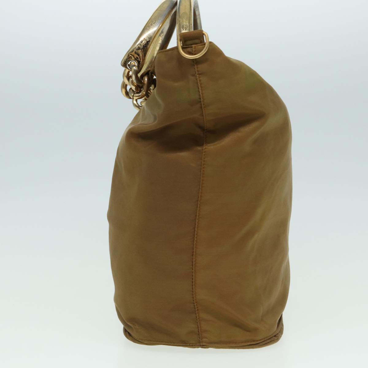 PRADA Shoulder Bag Nylon Brown Auth