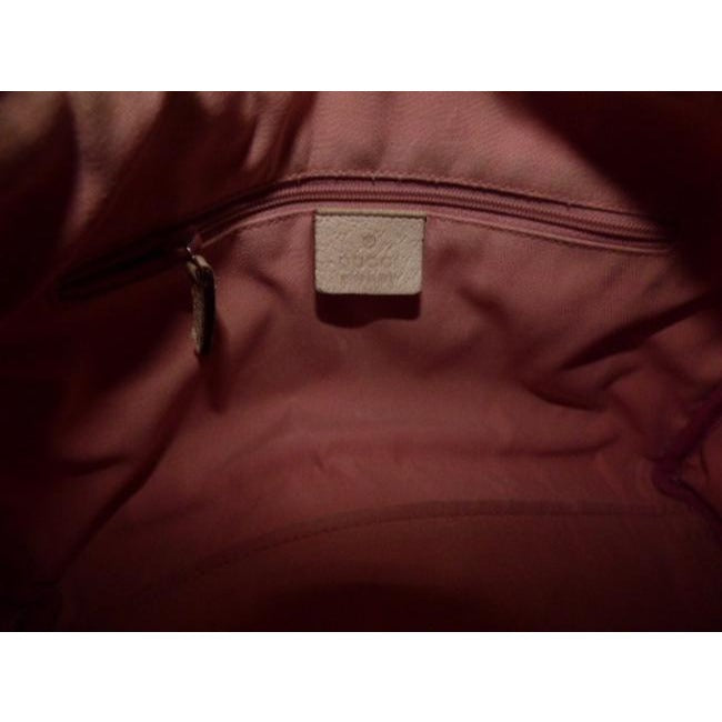 Gucci Leather Canvas Handbag
