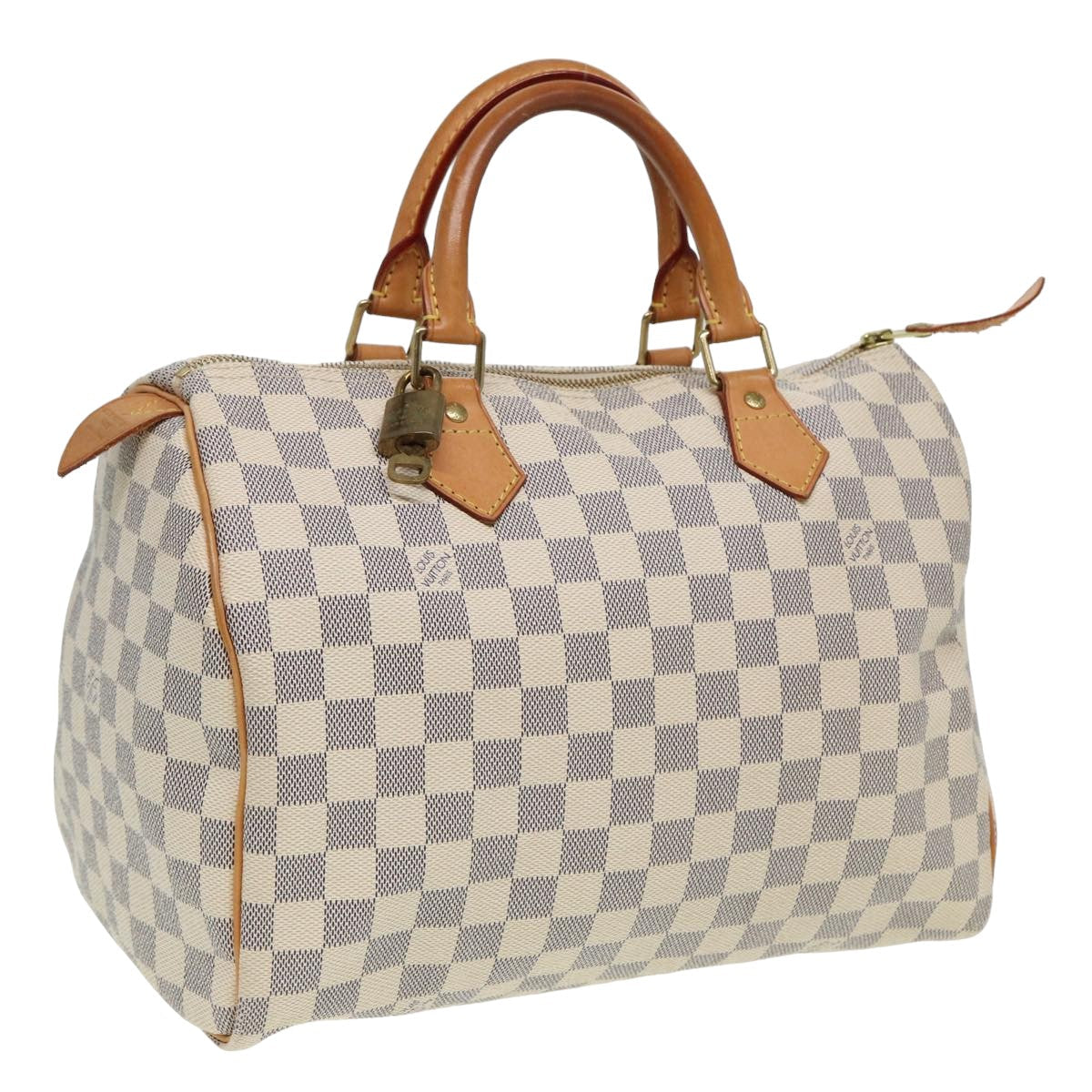 LOUIS VUITTON Damier Azur Hand Bag N41533 LV Auth 80702