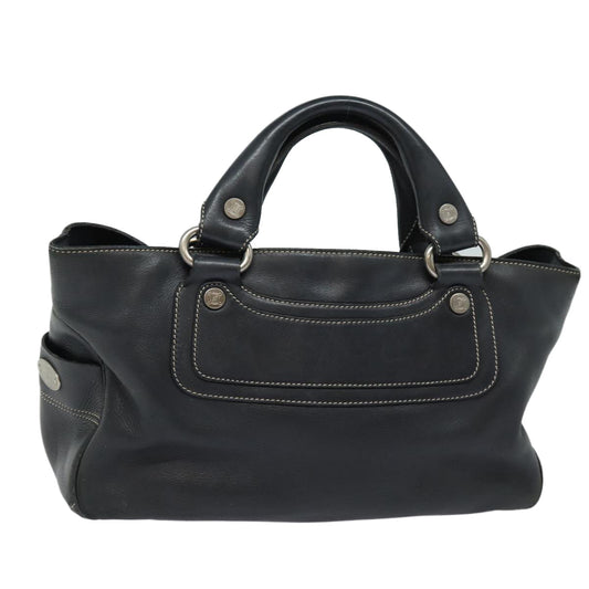 Luxury CELINE Hand Bag Leather Black 80876