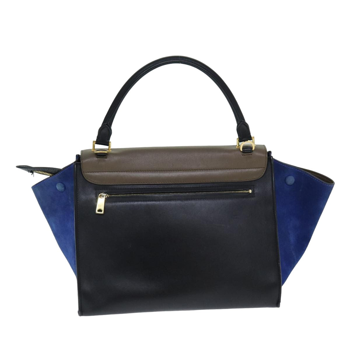 Luxury CELINE Hand Bag Leather Suede Brown Black blue 80877