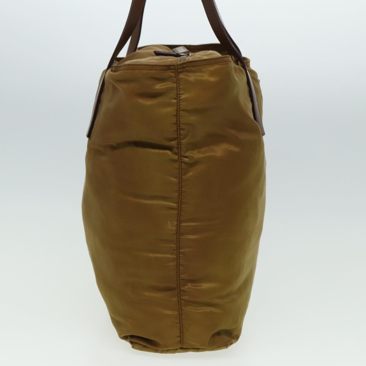 PRADA Shoulder Bag Nylon Khaki Auth