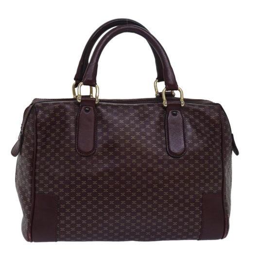 Luxury CELINE Macadam Canvas Hand Bag Red 80955