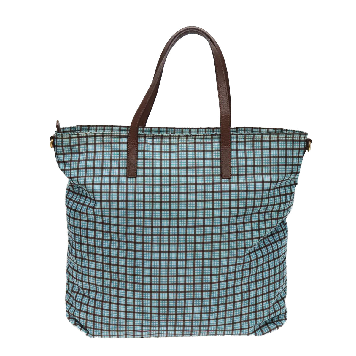 PRADA Hand Bag Nylon 2way Light Blue Auth