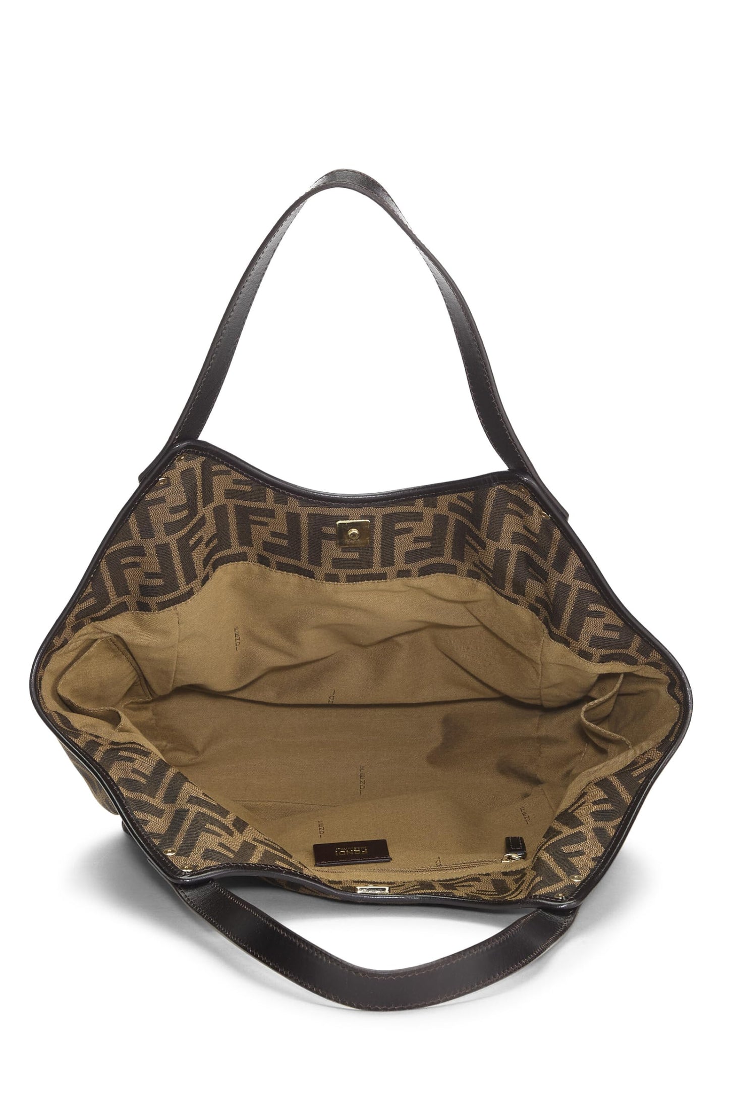 Fendi, Brown Zucca Canvas Chef Pocket Tote Large, Brown