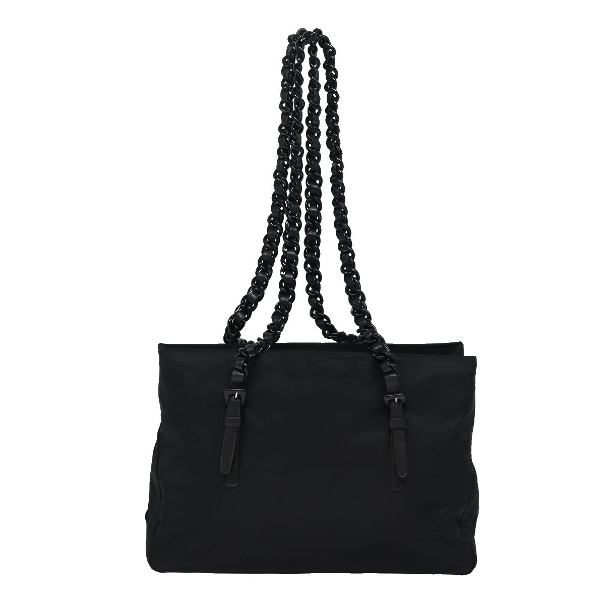 PRADA Shoulder Bag Nylon Black Auth