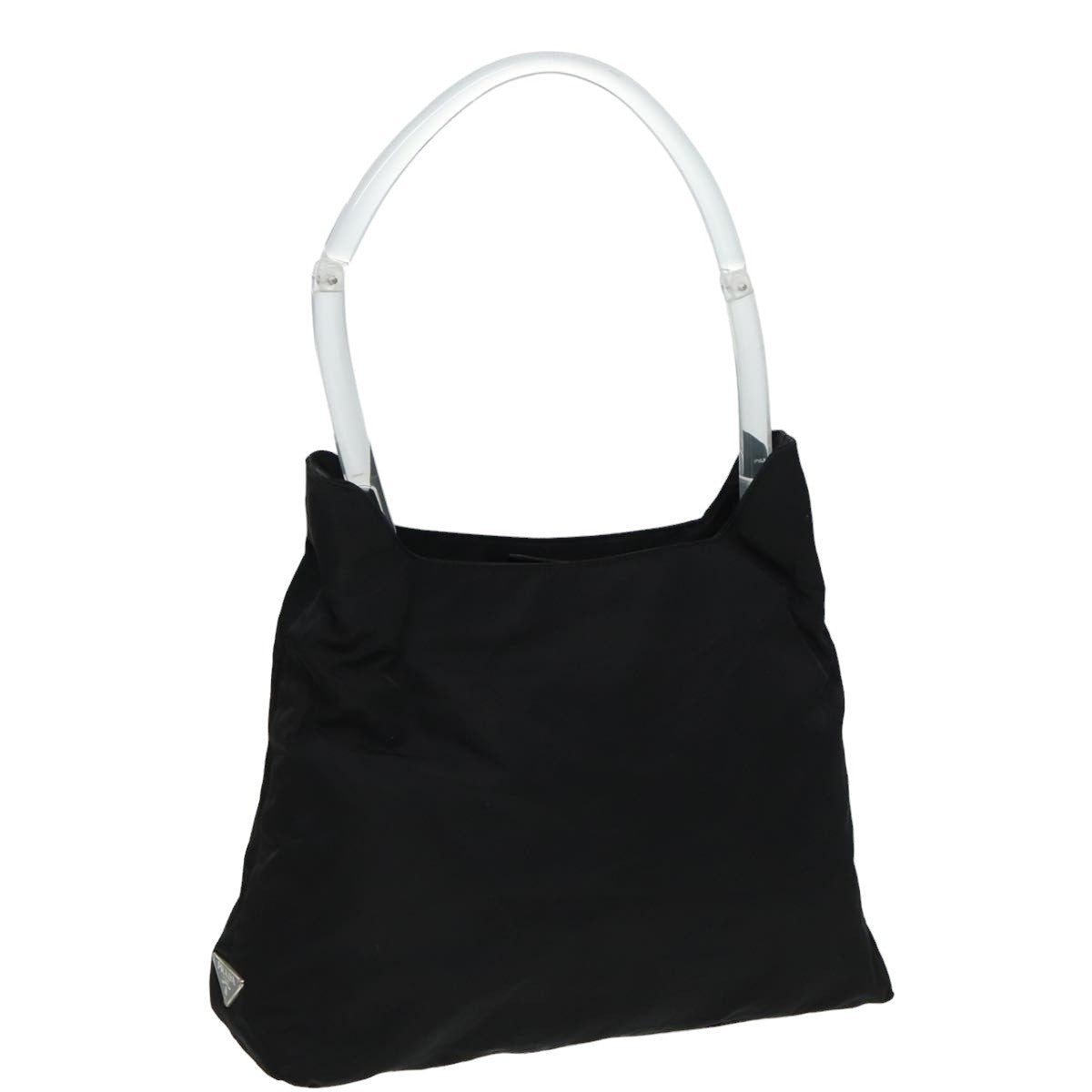 PRADA Shoulder Bag Nylon Black Auth