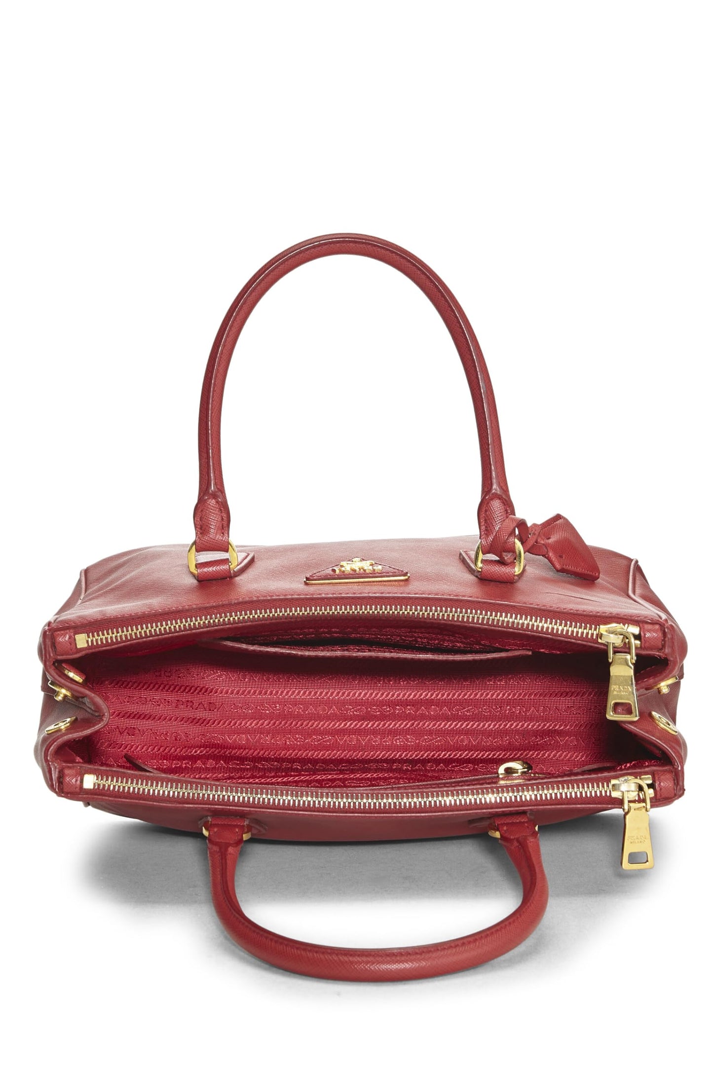 Prada, Red Saffiano Executive Tote Medium, Red
