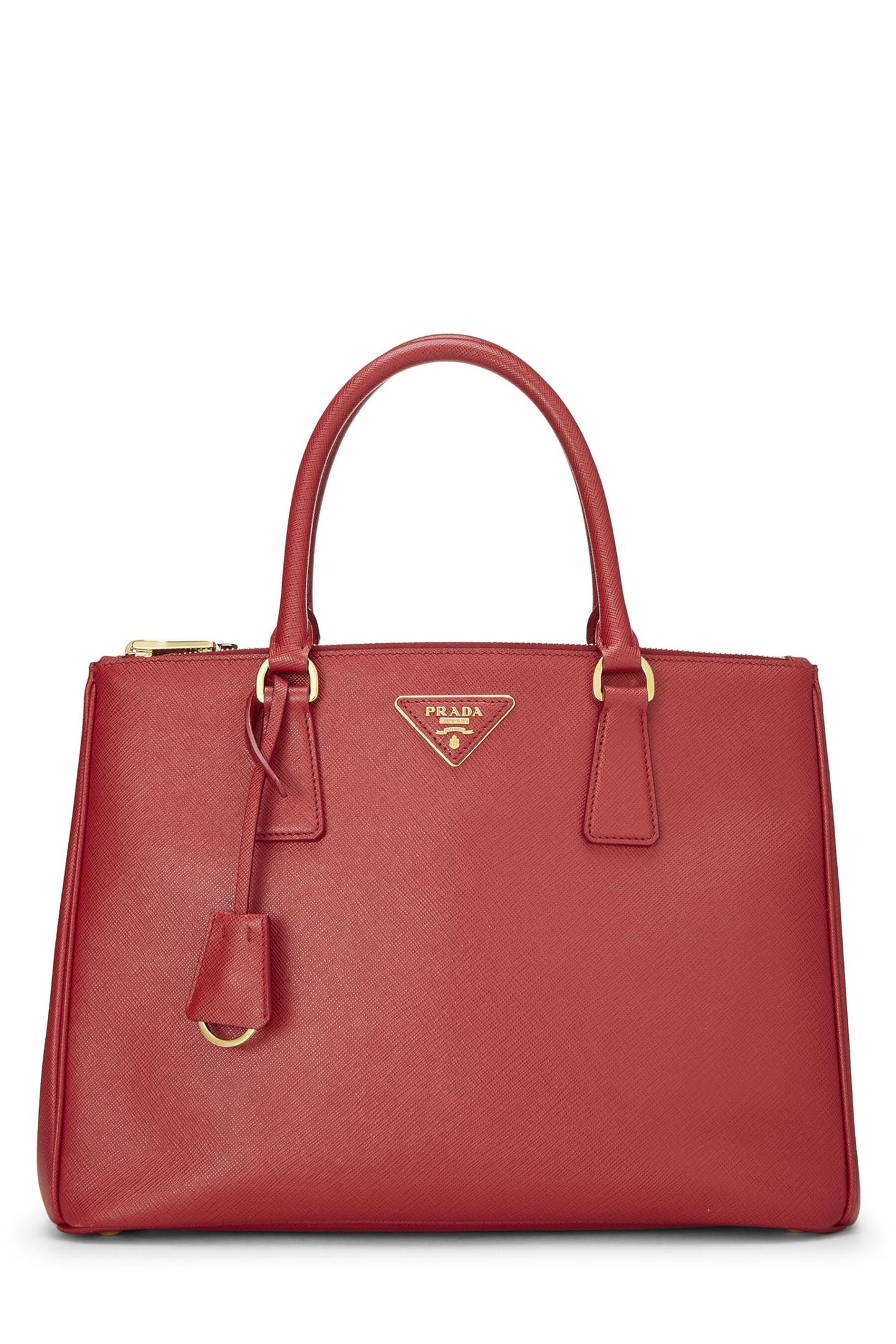 Prada, Red Saffiano Galleria Tote Medium, Red