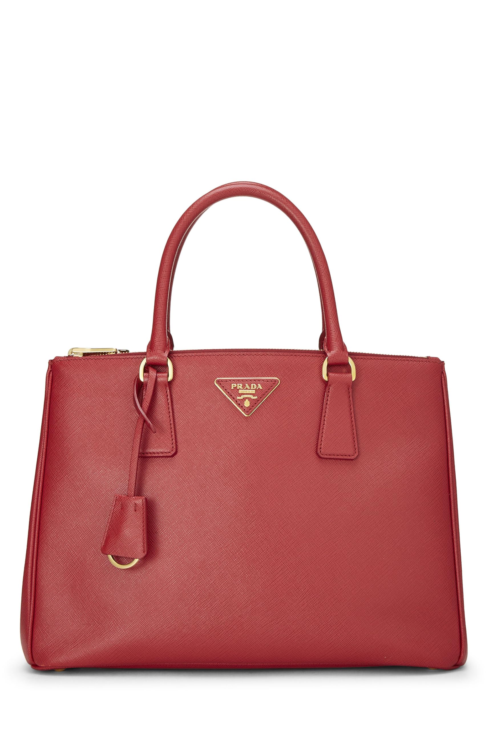Prada, Red Saffiano Galleria Tote Medium, Red