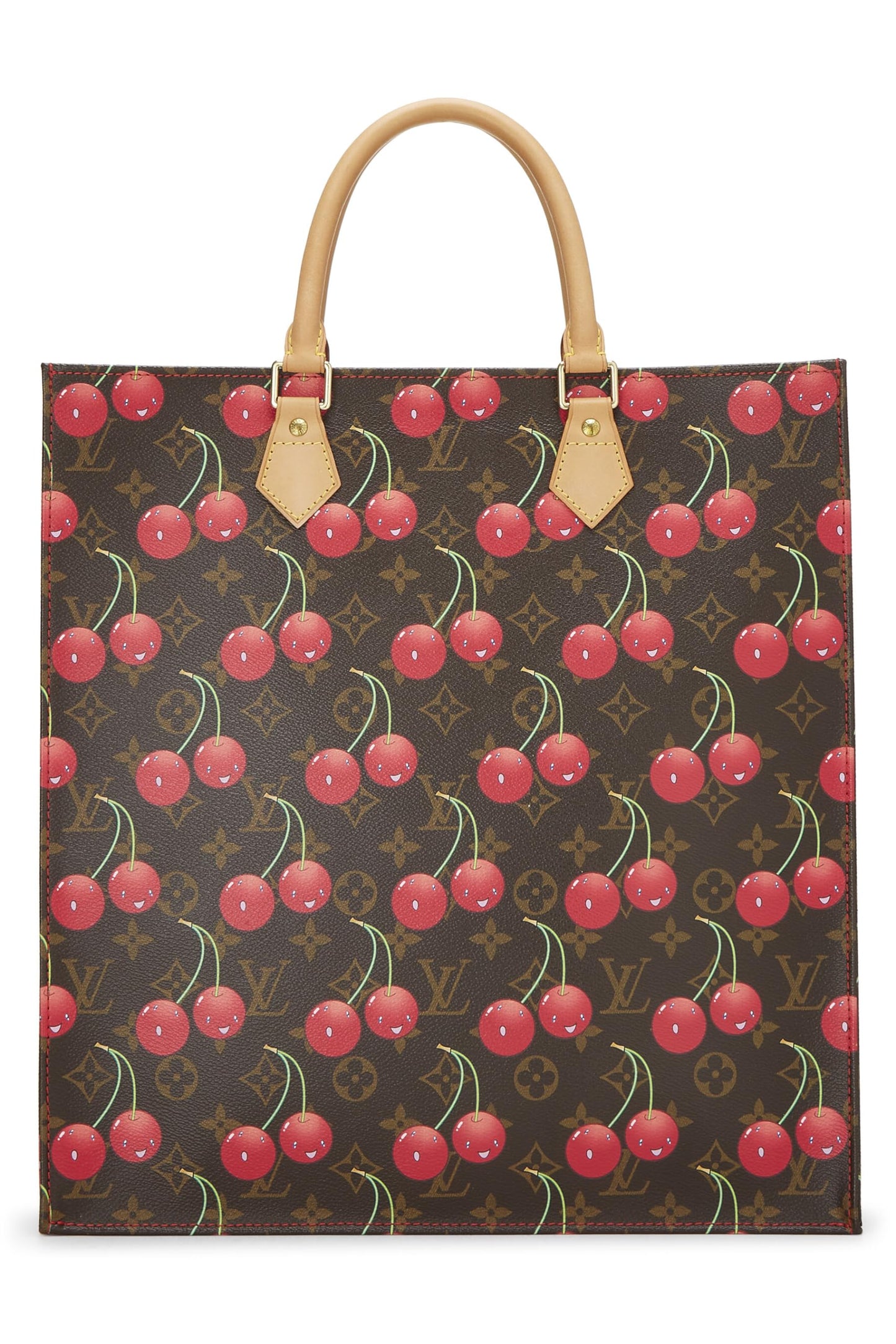 Louis Vuitton, Takashi Murakami x Louis Vuitton Monogram Cerises Sac Plat, Brown