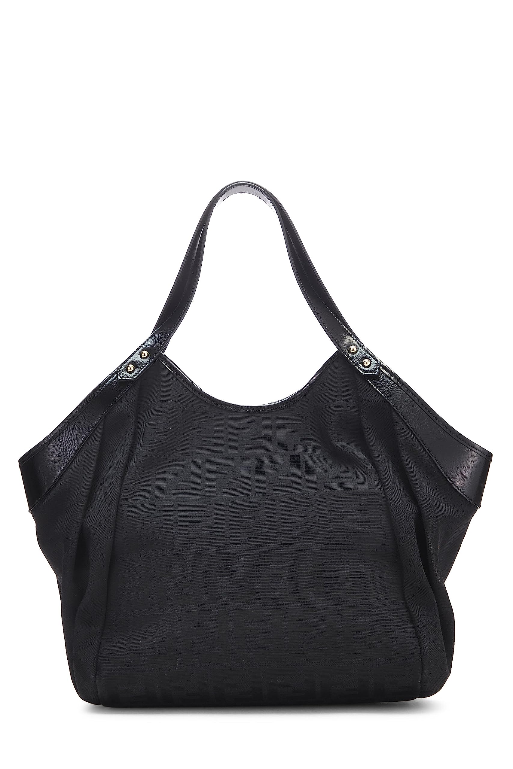 Fendi, Black Zucca Chef Tote Small, Black