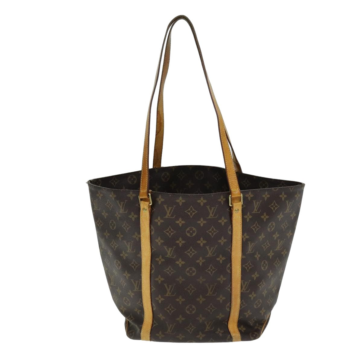 LOUIS VUITTON Monogram Sac Shopping Tote Bag M51108 LV Auth 81516
