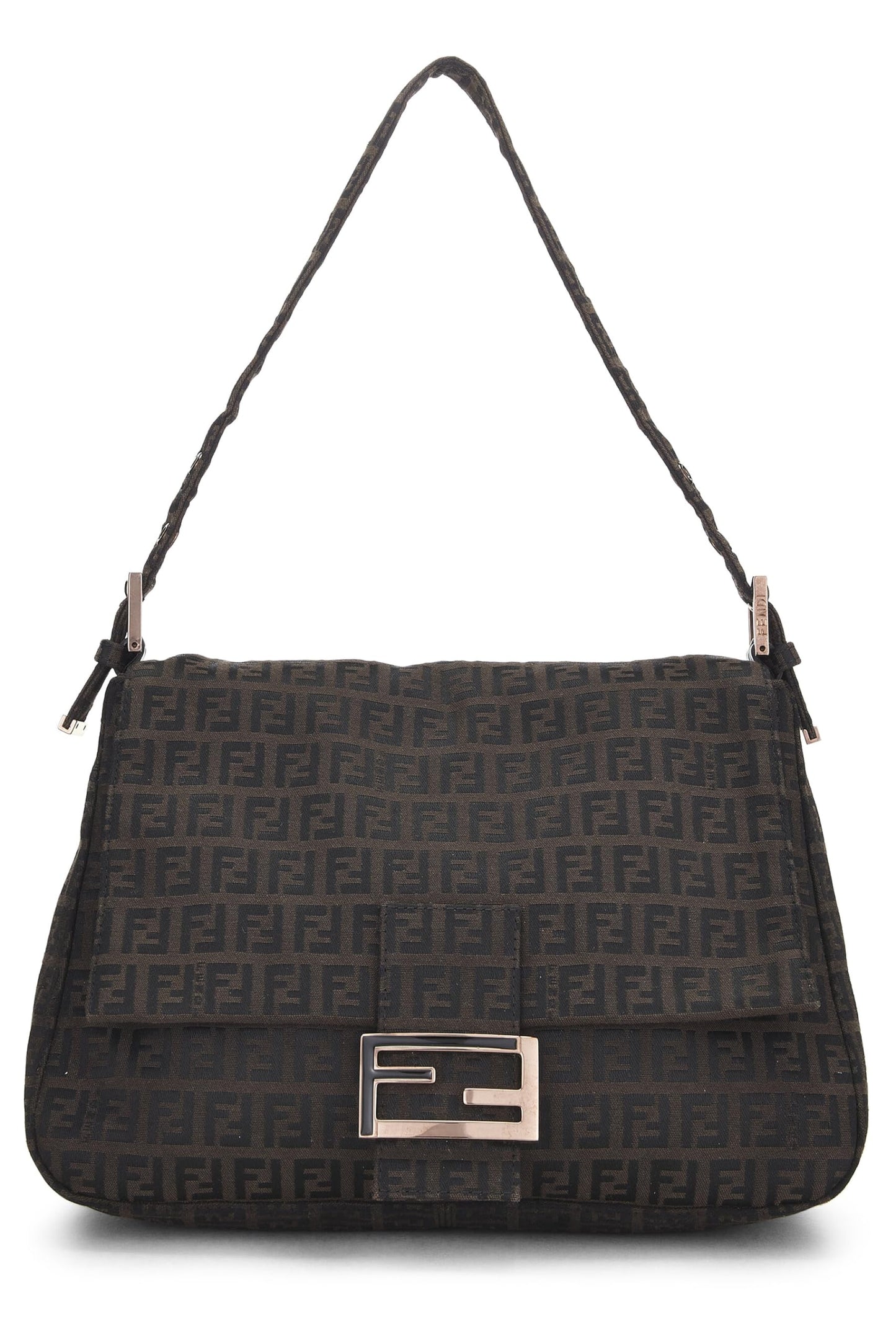 Fendi, Brown Zucchino Canvas Mama, Brown