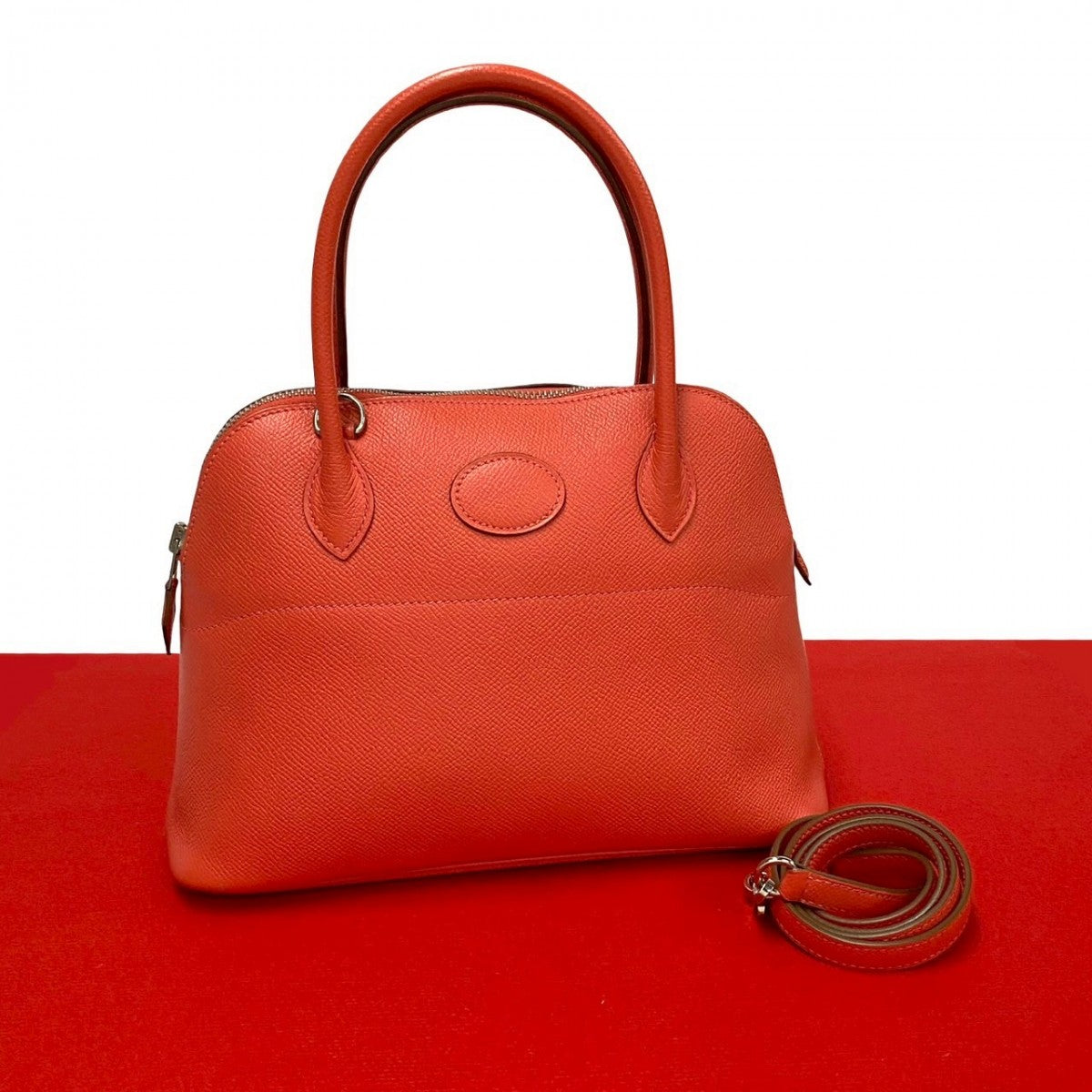 HERMES Shoulder Bag Epsom pink Bored 27 Women