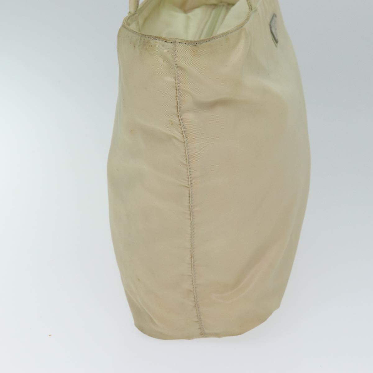 PRADA Shoulder Bag Nylon White Auth