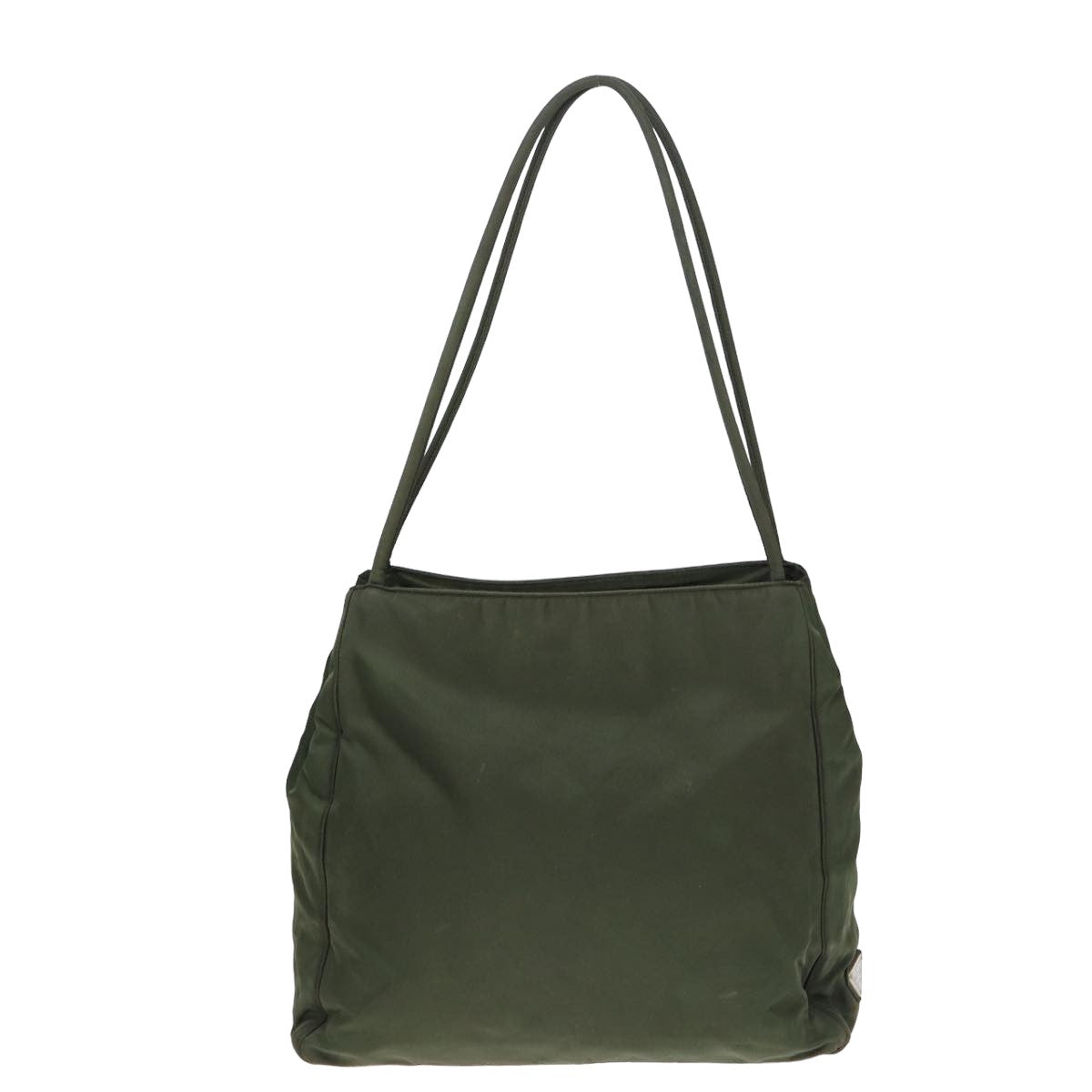 PRADA Shoulder Bag Nylon Khaki Auth