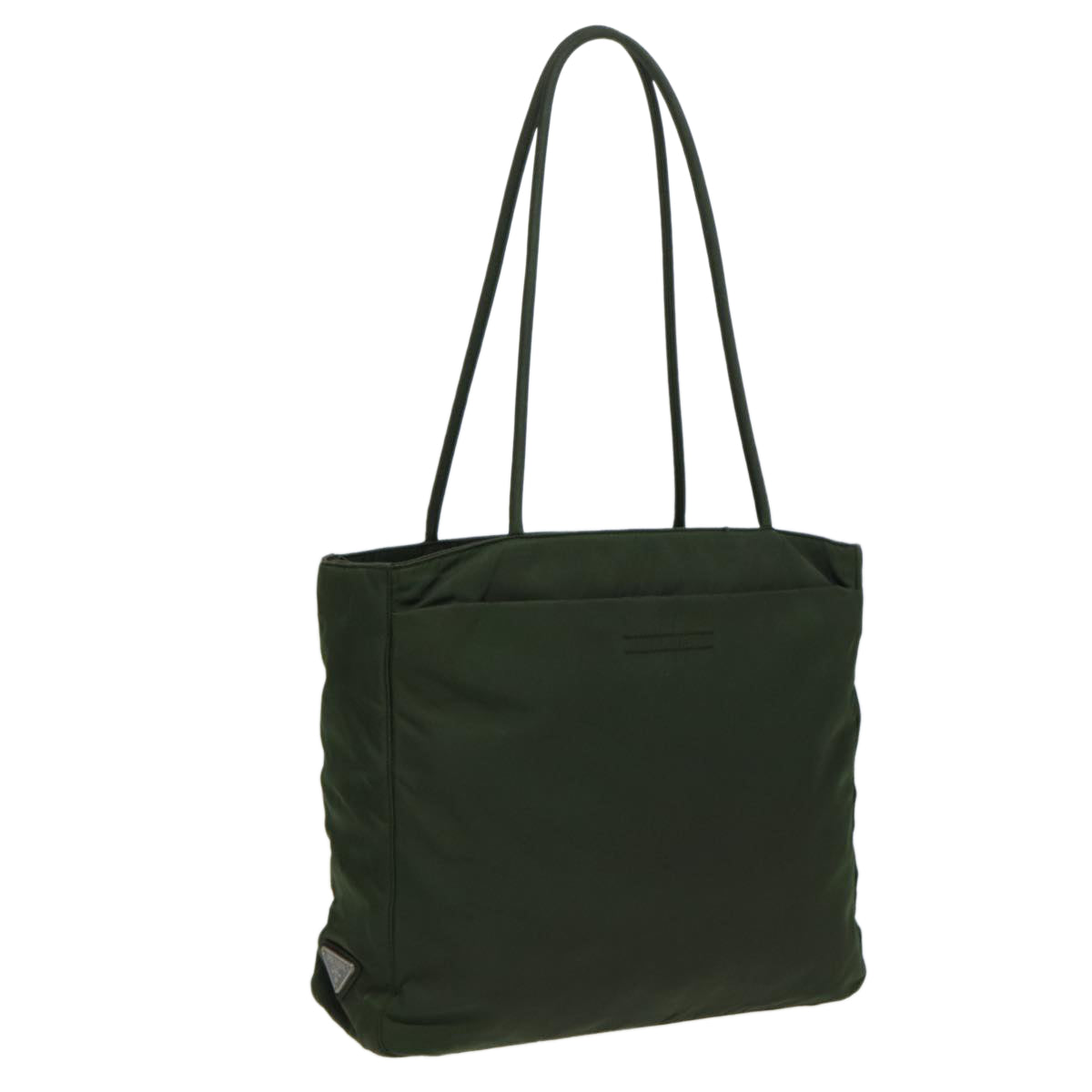 PRADA Tote Bag Nylon Khaki Auth