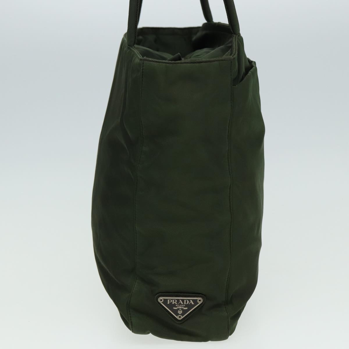 PRADA Tote Bag Nylon Khaki Auth