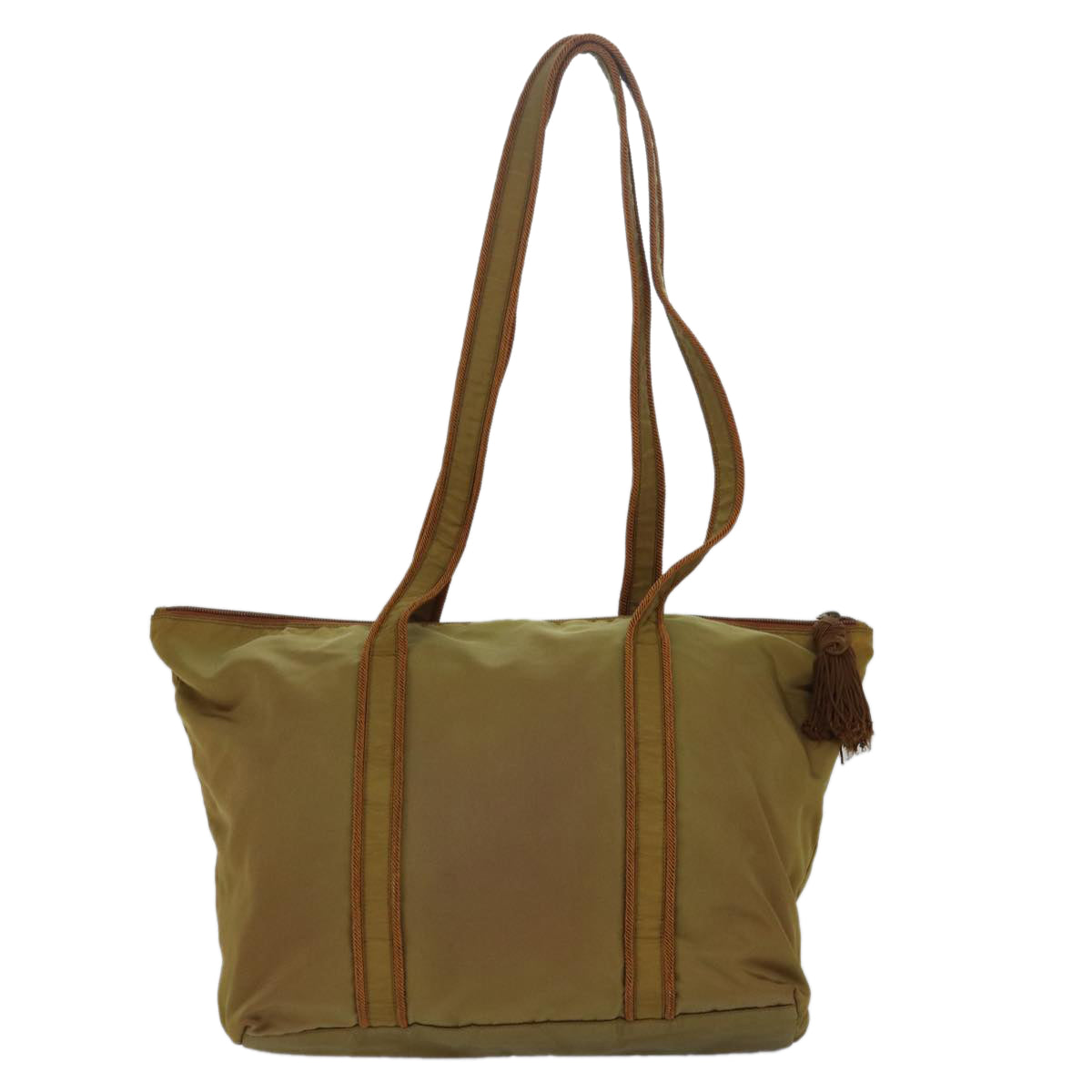 PRADA Shoulder Bag Nylon Brown Auth