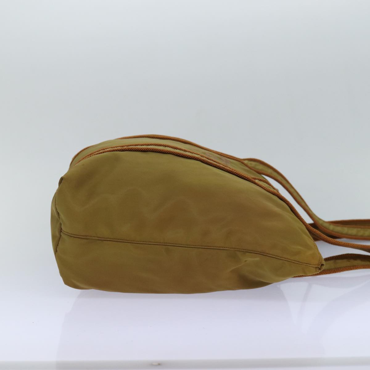 PRADA Shoulder Bag Nylon Brown Auth