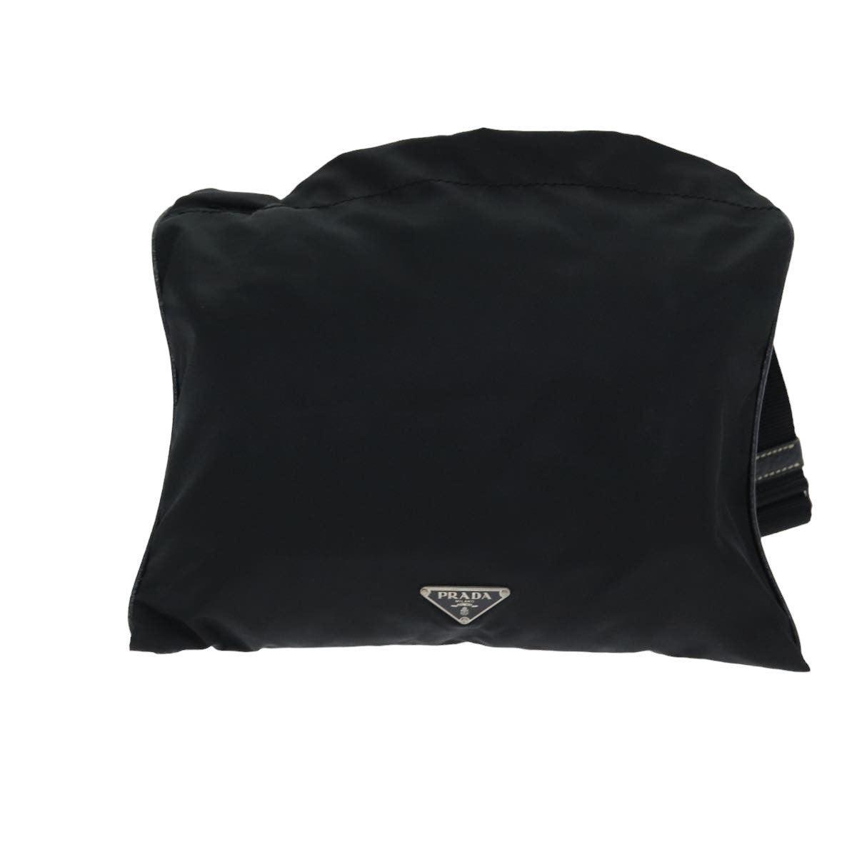 PRADA Shoulder Bag Nylon Black Auth
