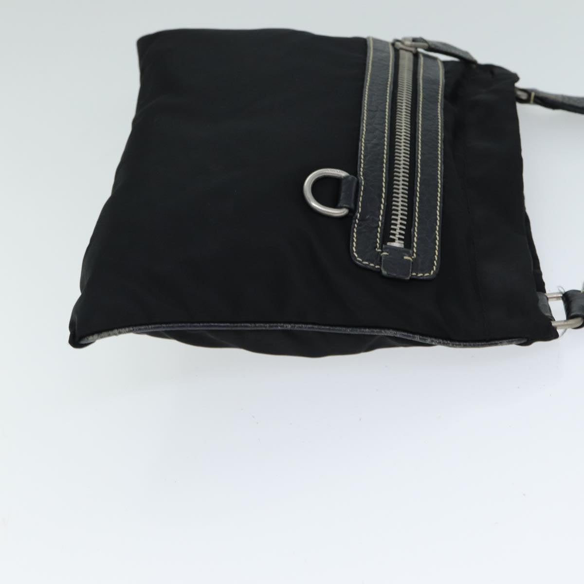 PRADA Shoulder Bag Nylon Black Auth