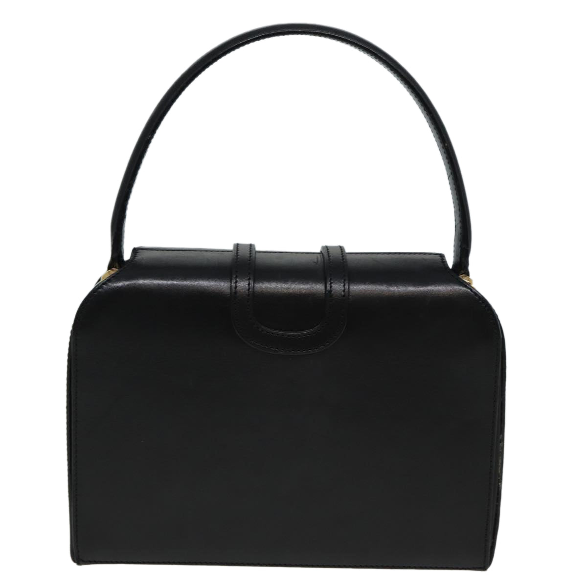 Luxury CELINE Hand Bag Leather Black 81877