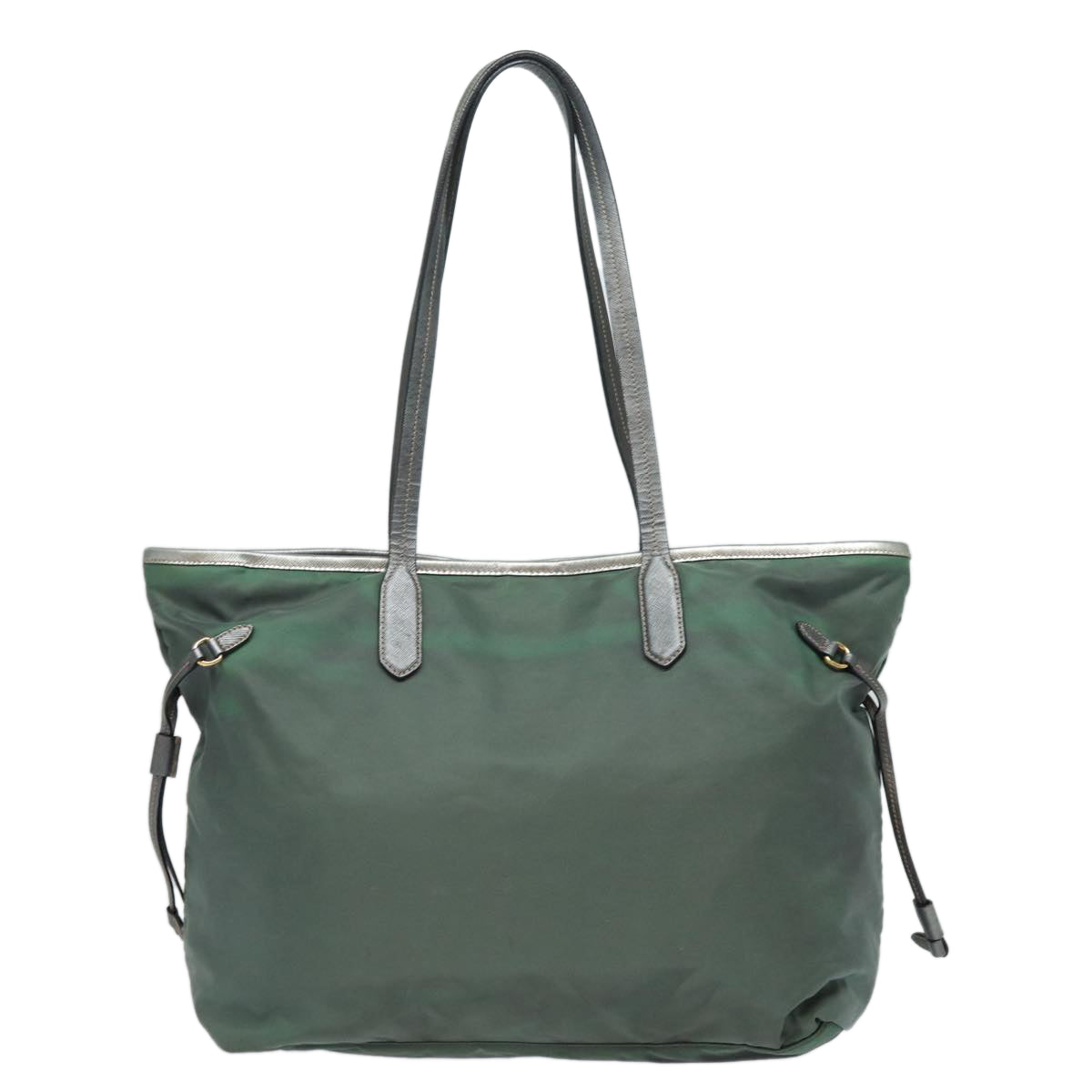 PRADA Tote Bag Nylon Green Auth