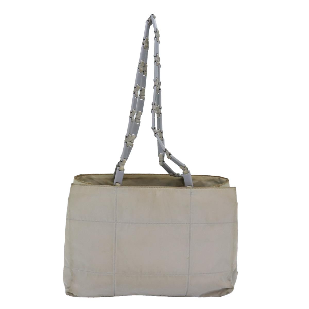 PRADA Shoulder Bag Nylon Gray Auth