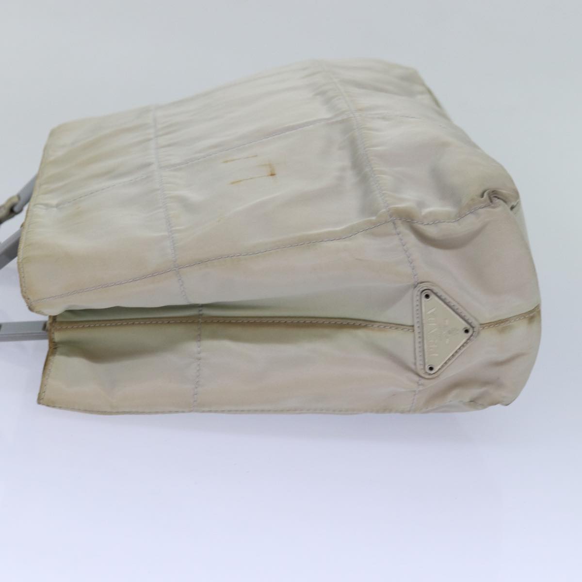 PRADA Shoulder Bag Nylon Gray Auth