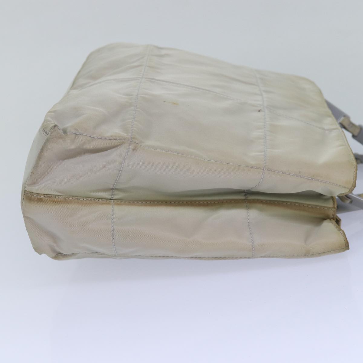 PRADA Shoulder Bag Nylon Gray Auth