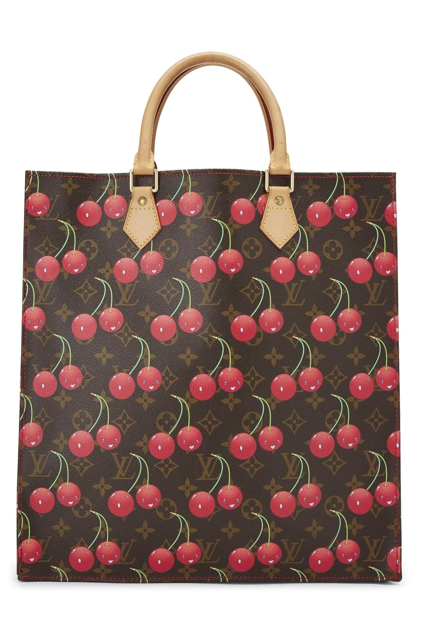 Louis Vuitton, Takashi Murakami x Louis Vuitton Monogram Cerises Sac Plat, Brown