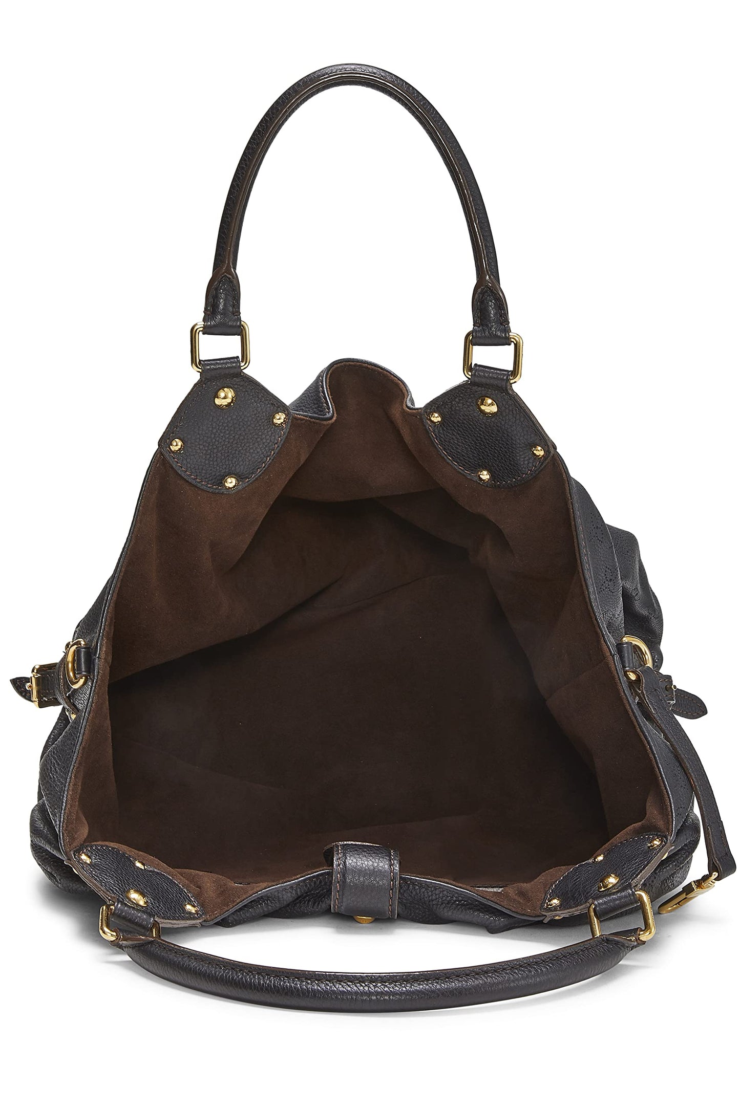 Louis Vuitton, Black Monogram Mahina Large, Black