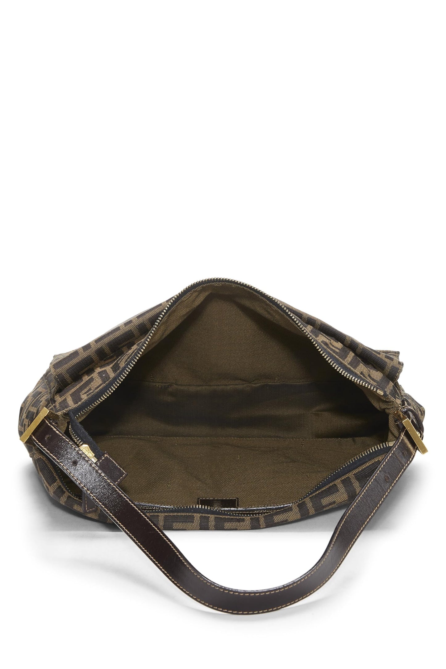 Fendi, Brown Zucca Canvas Shoulder Bag Large, Brown