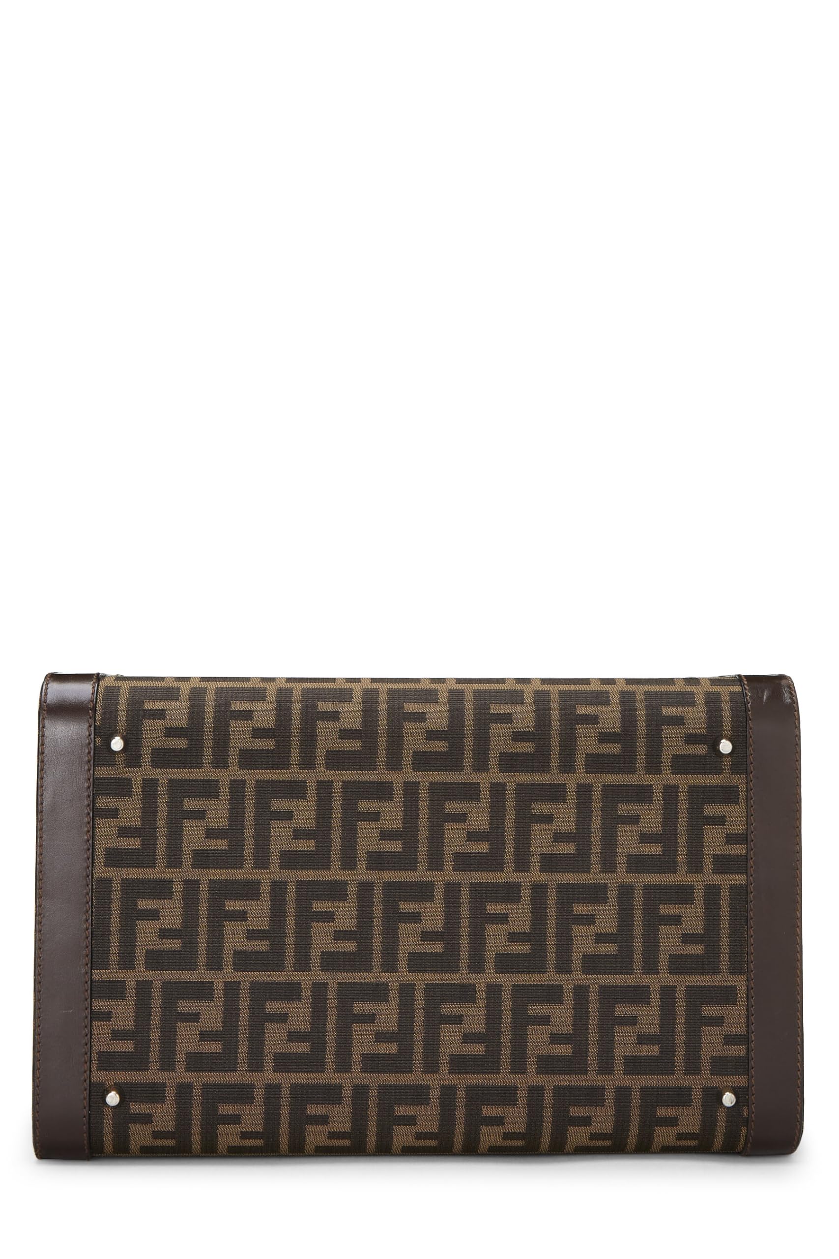 Fendi, Brown Zucca Canvas Box Vanity, Brown