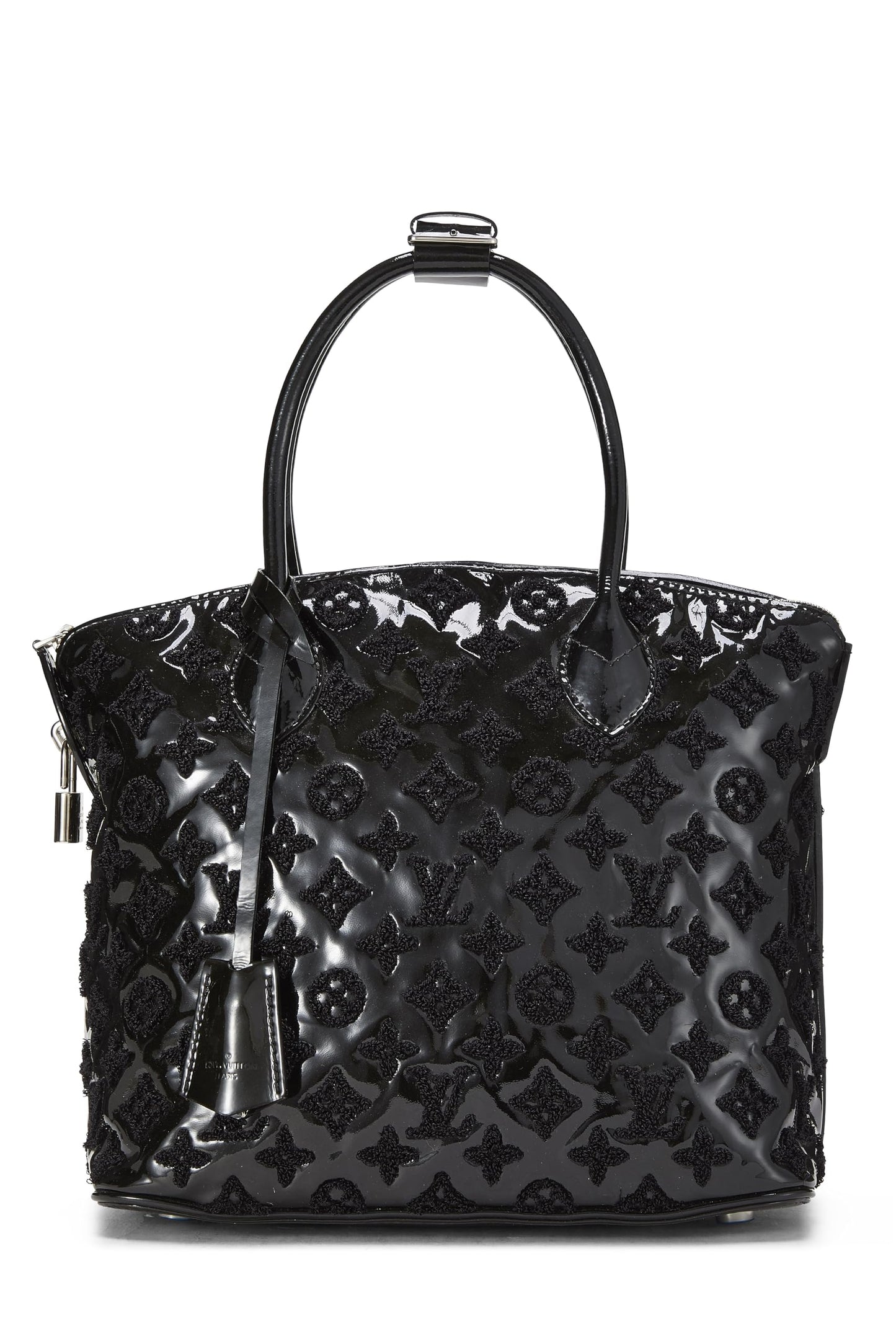 Louis Vuitton, Black Monogram Patent Leather Fascination Lockit, Black