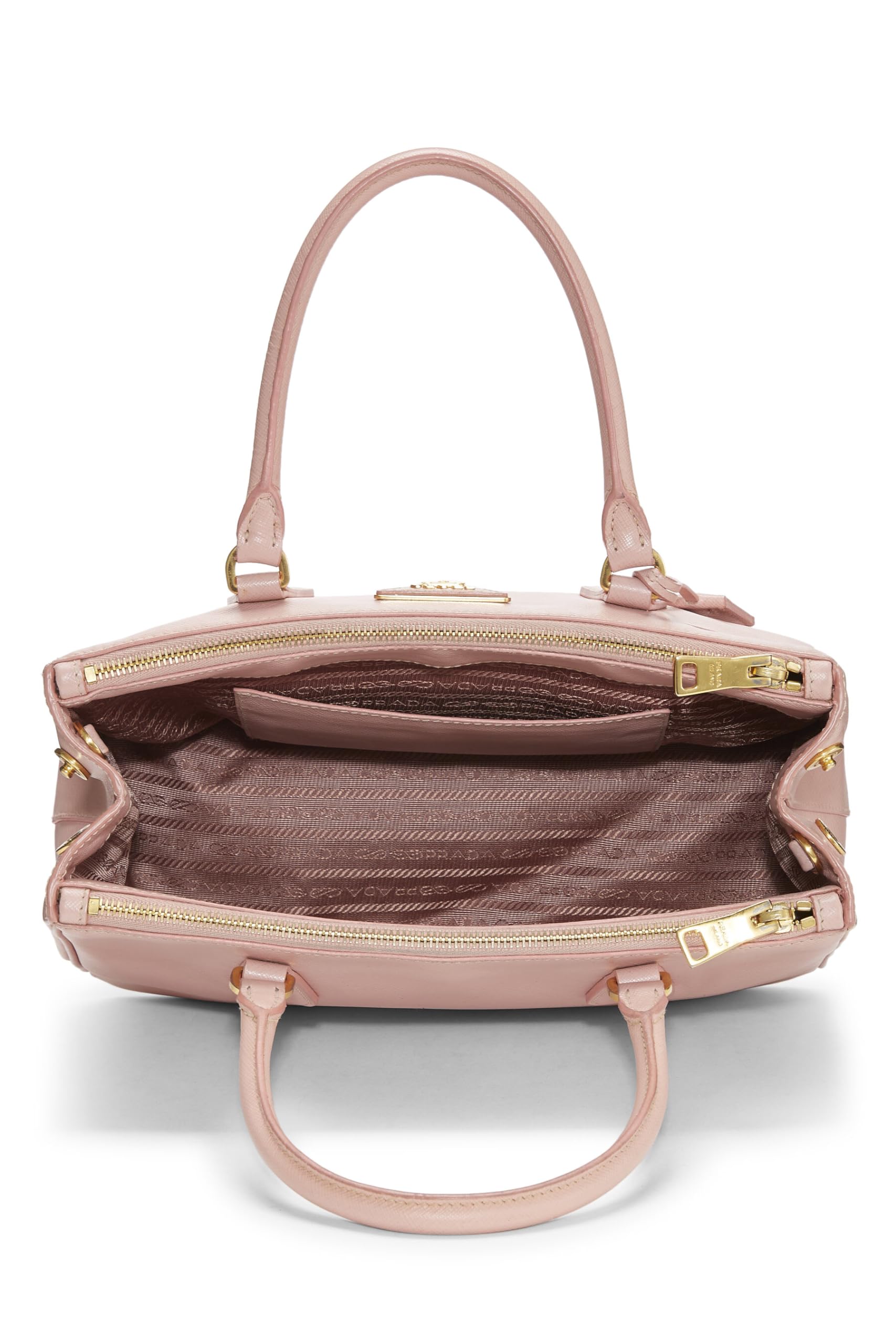 Prada, Pink Saffiano Executive Tote Small, Pink