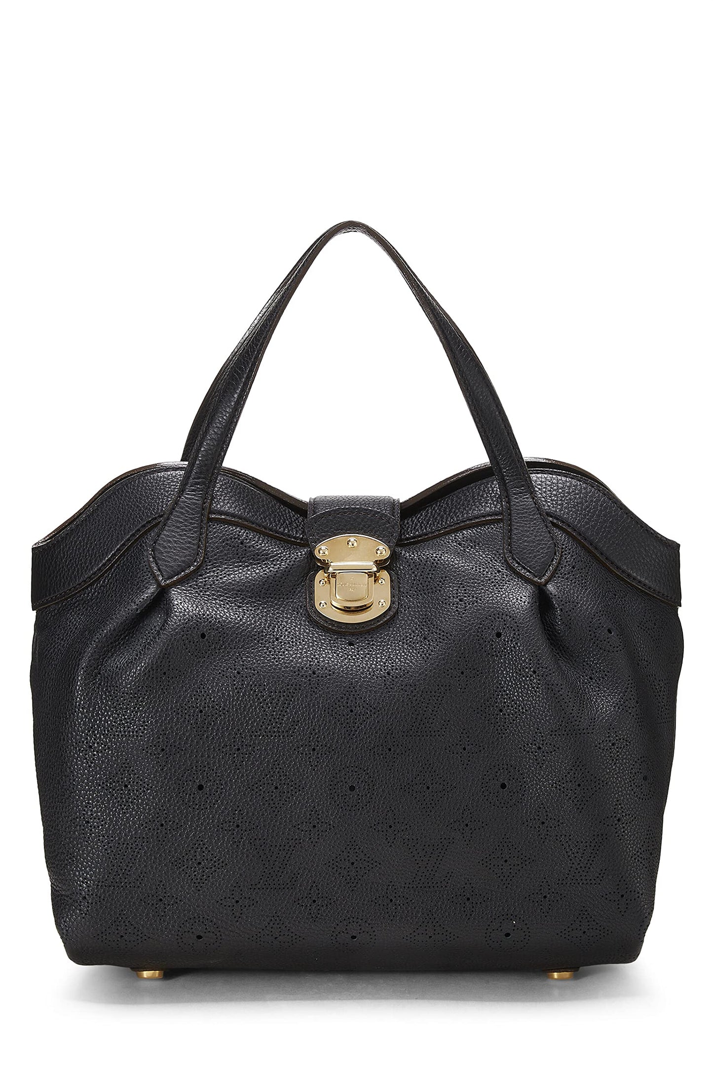 Louis Vuitton, Black Monogram Mahina Cirrus PM, Black