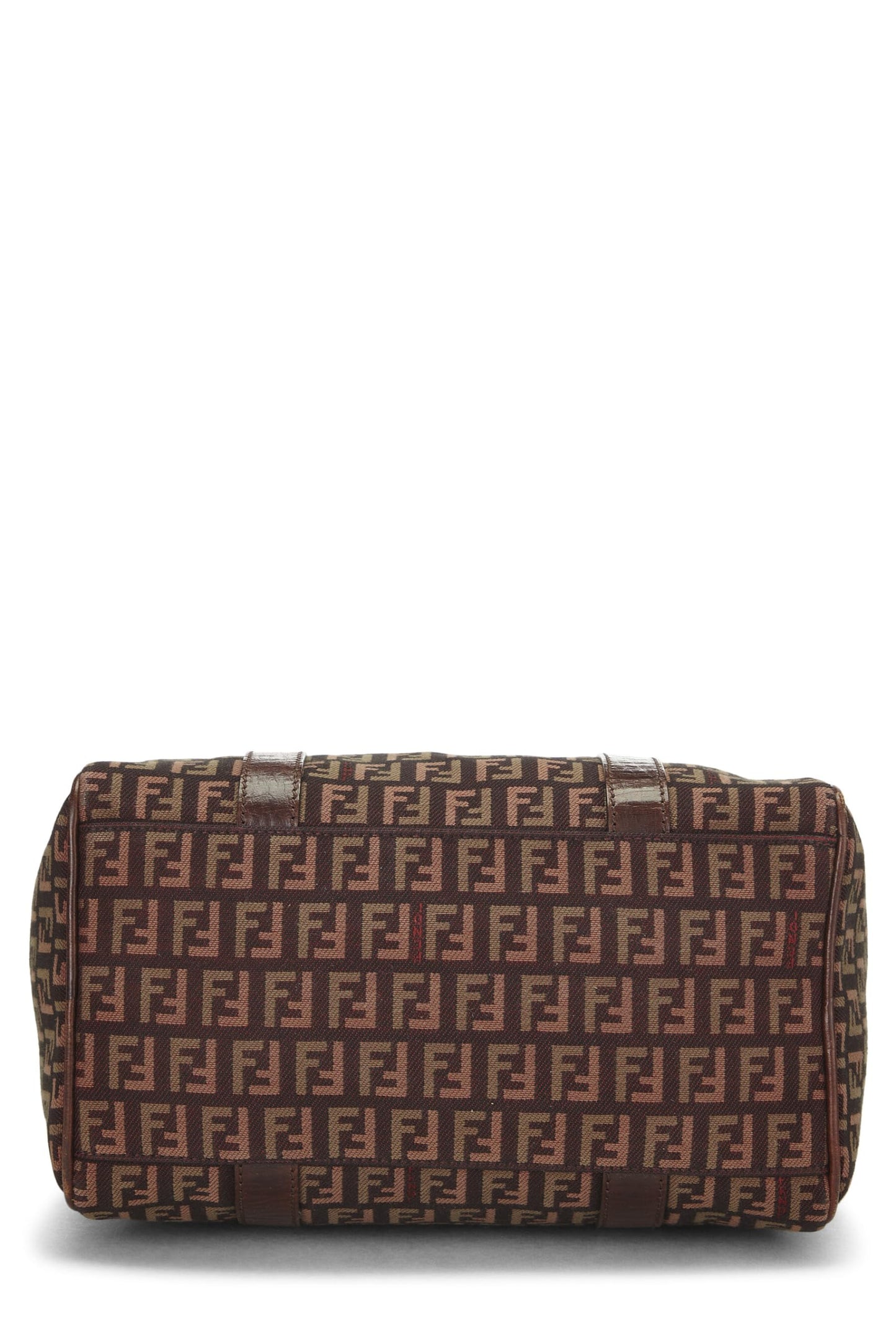 Fendi, Brown Zucchino Boston Bag Mini, Brown