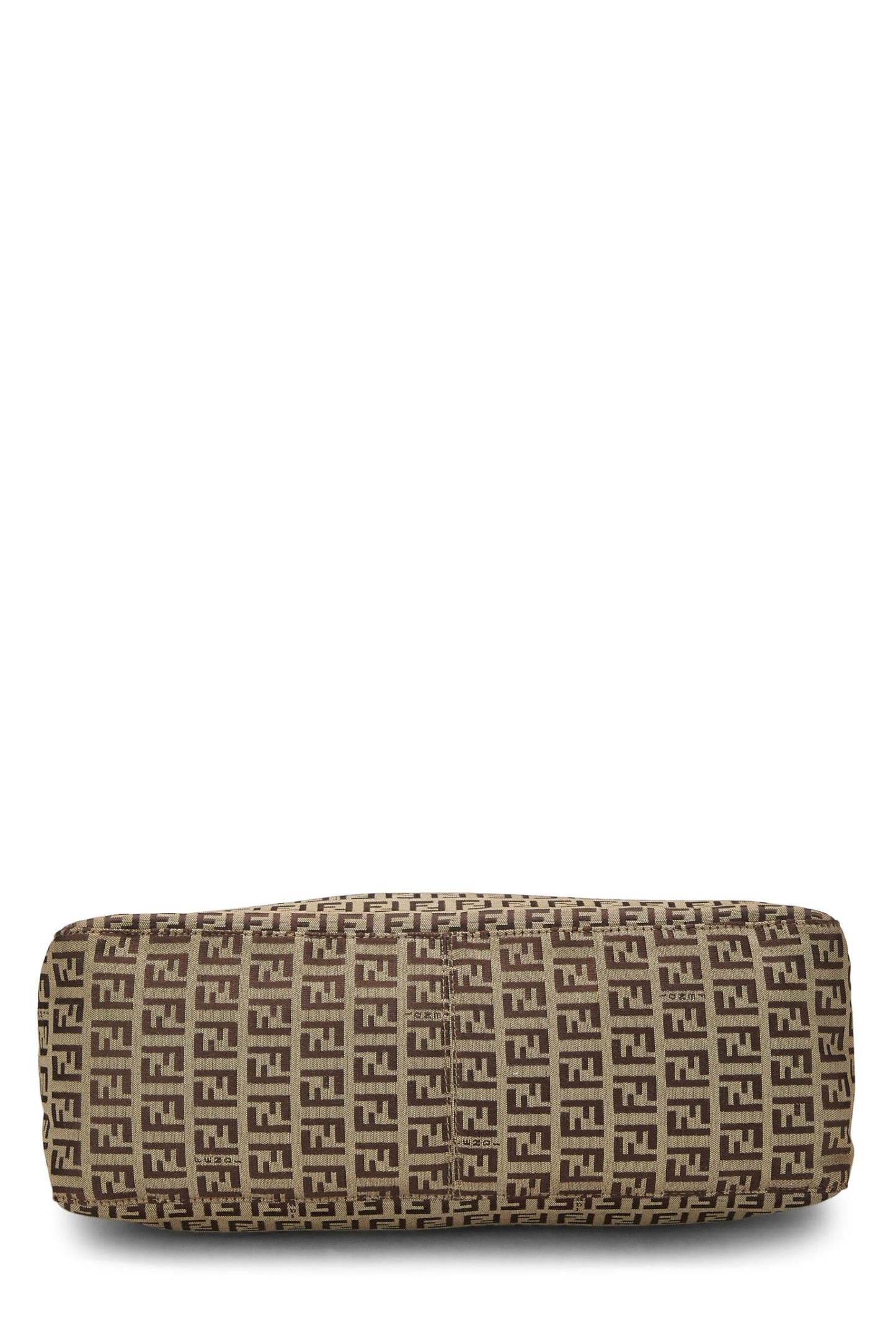 Fendi, Brown Zucchino Canvas Tote Small, Brown