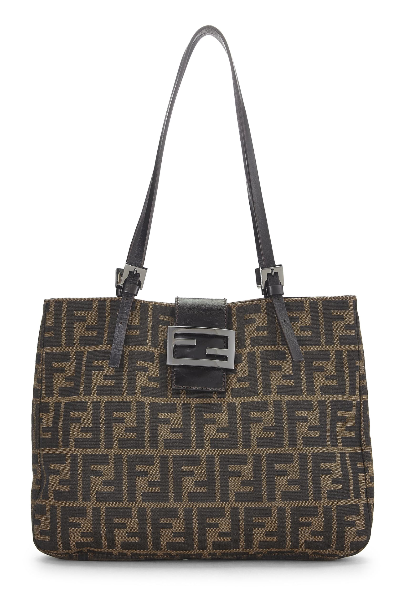 Fendi, Blrown Zucca Canvas Tote Small, Brown