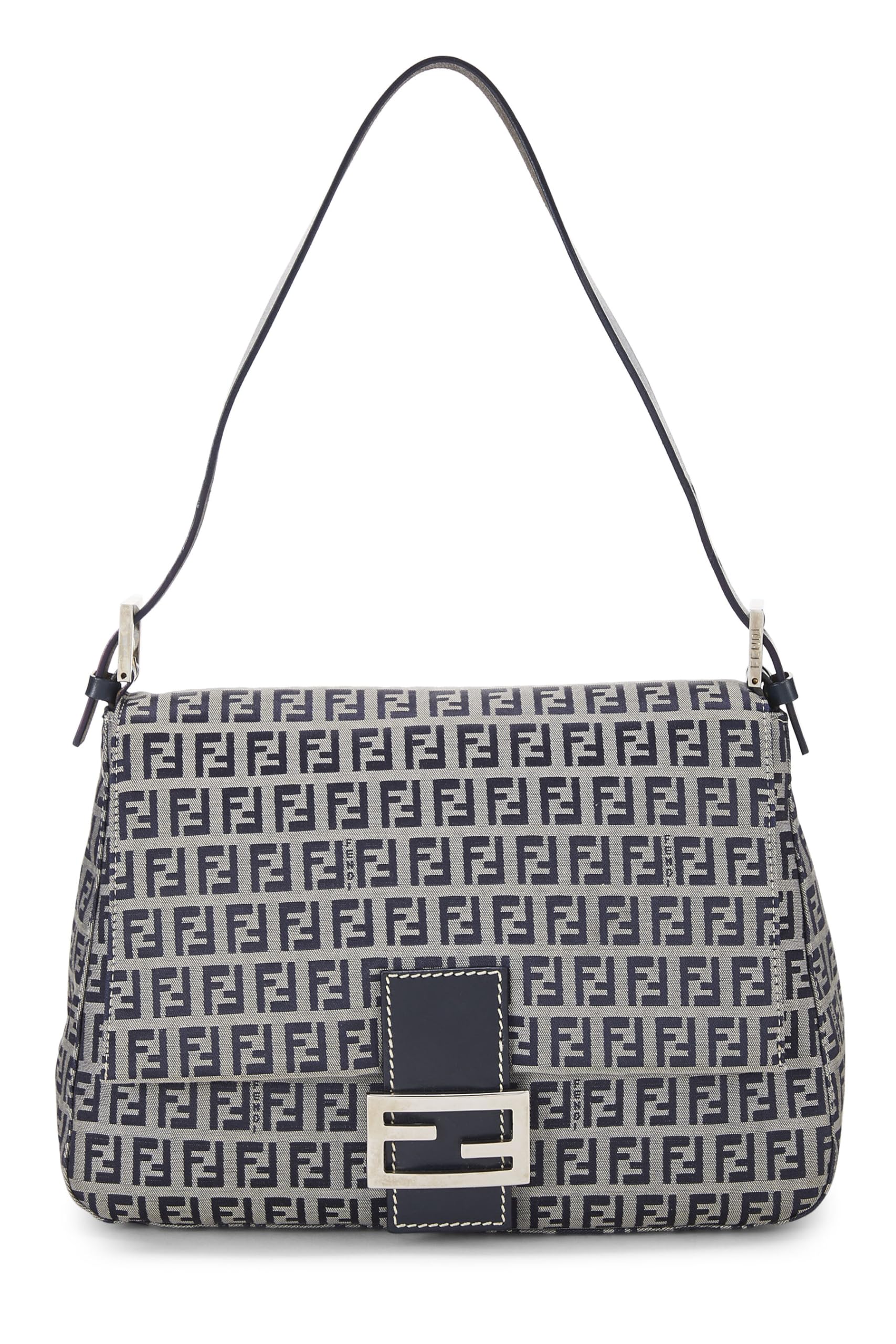 Fendi, Navy Zucchino Canvas Mama, Navy